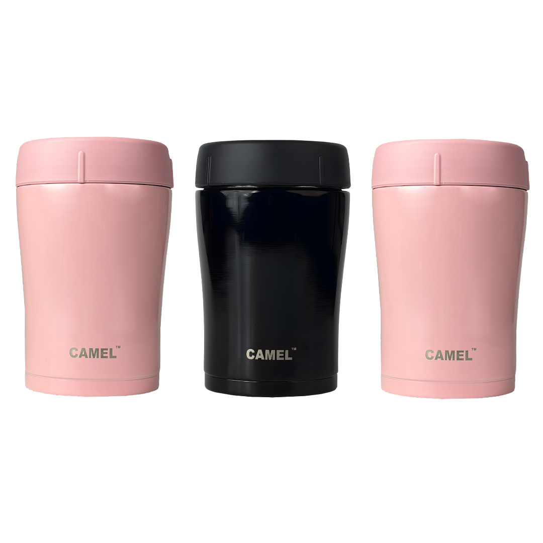 Trendy Stainless Steel Vacuum Insulated Food Jar 400ml - Set of 3