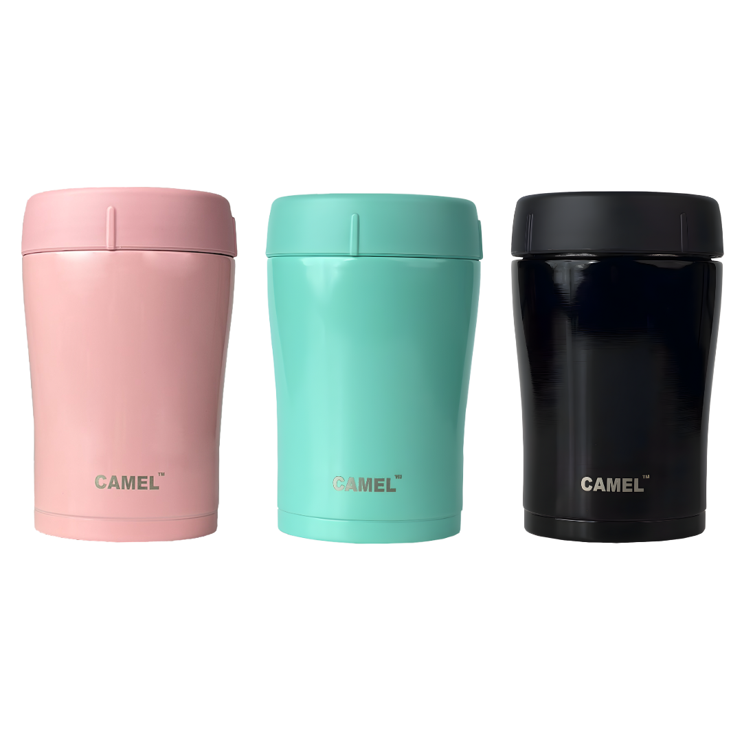 Trendy Stainless Steel Vacuum Insulated Food Jar 400ml - Set of 3