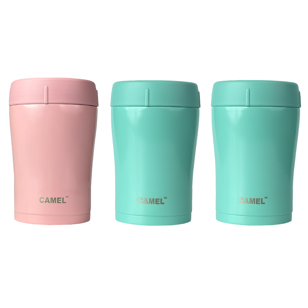 Trendy Stainless Steel Vacuum Insulated Food Jar 400ml - Set of 3