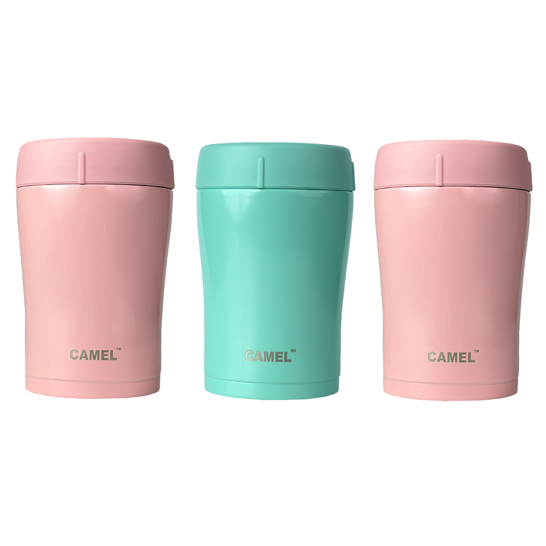 Trendy Stainless Steel Vacuum Insulated Food Jar 400ml - Set of 3