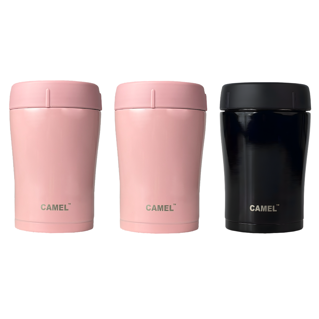 Trendy Stainless Steel Vacuum Insulated Food Jar 400ml - Set of 3