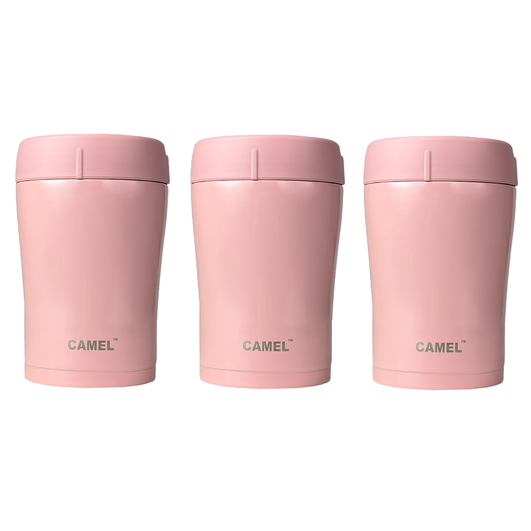 Trendy Stainless Steel Vacuum Insulated Food Jar 400ml - Set of 3