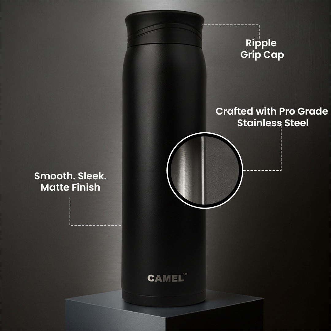 Nova Stainless Steel Double Wall Vacuum Water Bottle - Silver