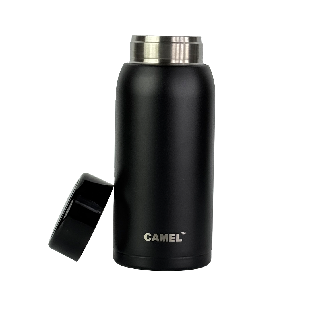 Vibrant Bright Vacuum Bottle - Black