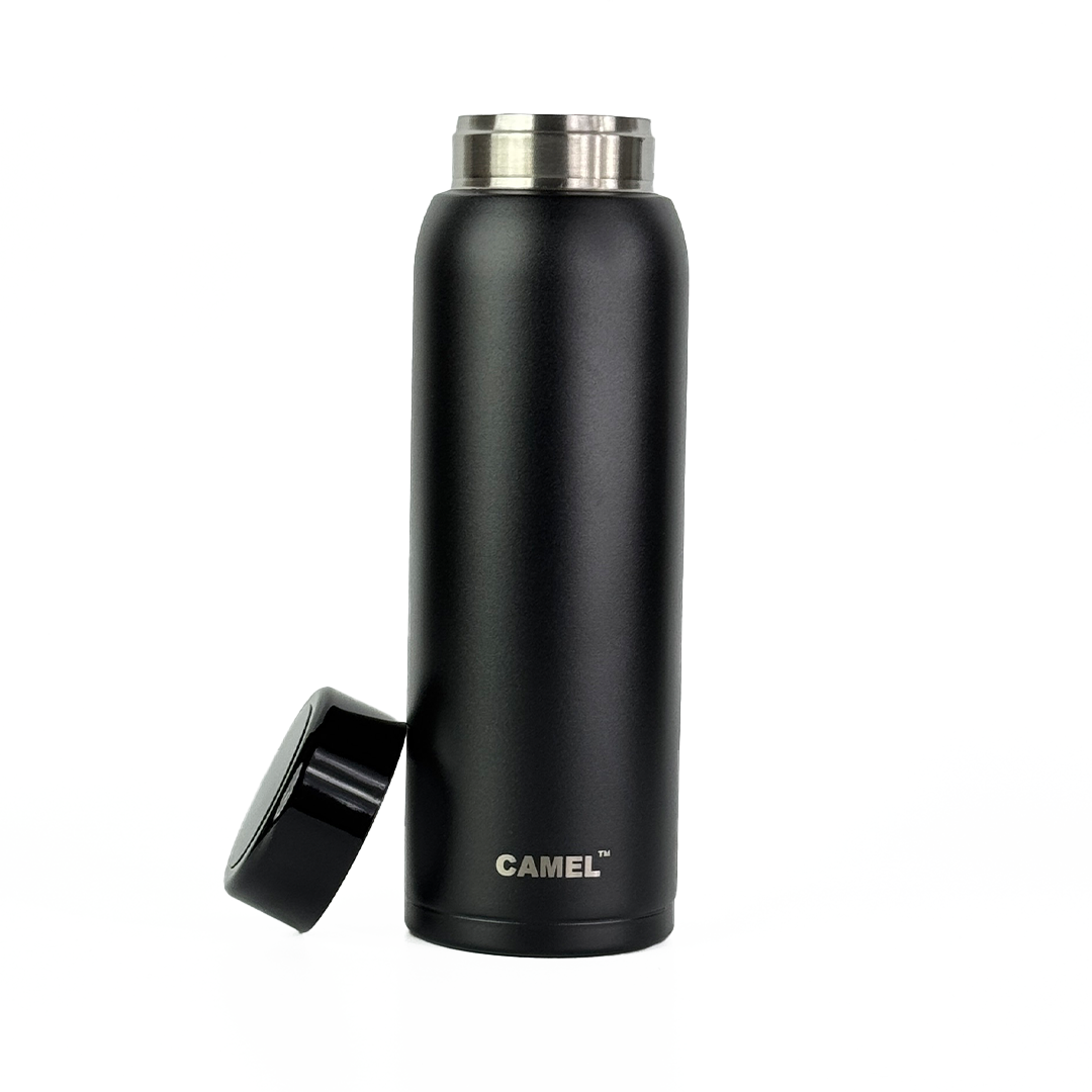 Vibrant Bright Vacuum Bottle - Black