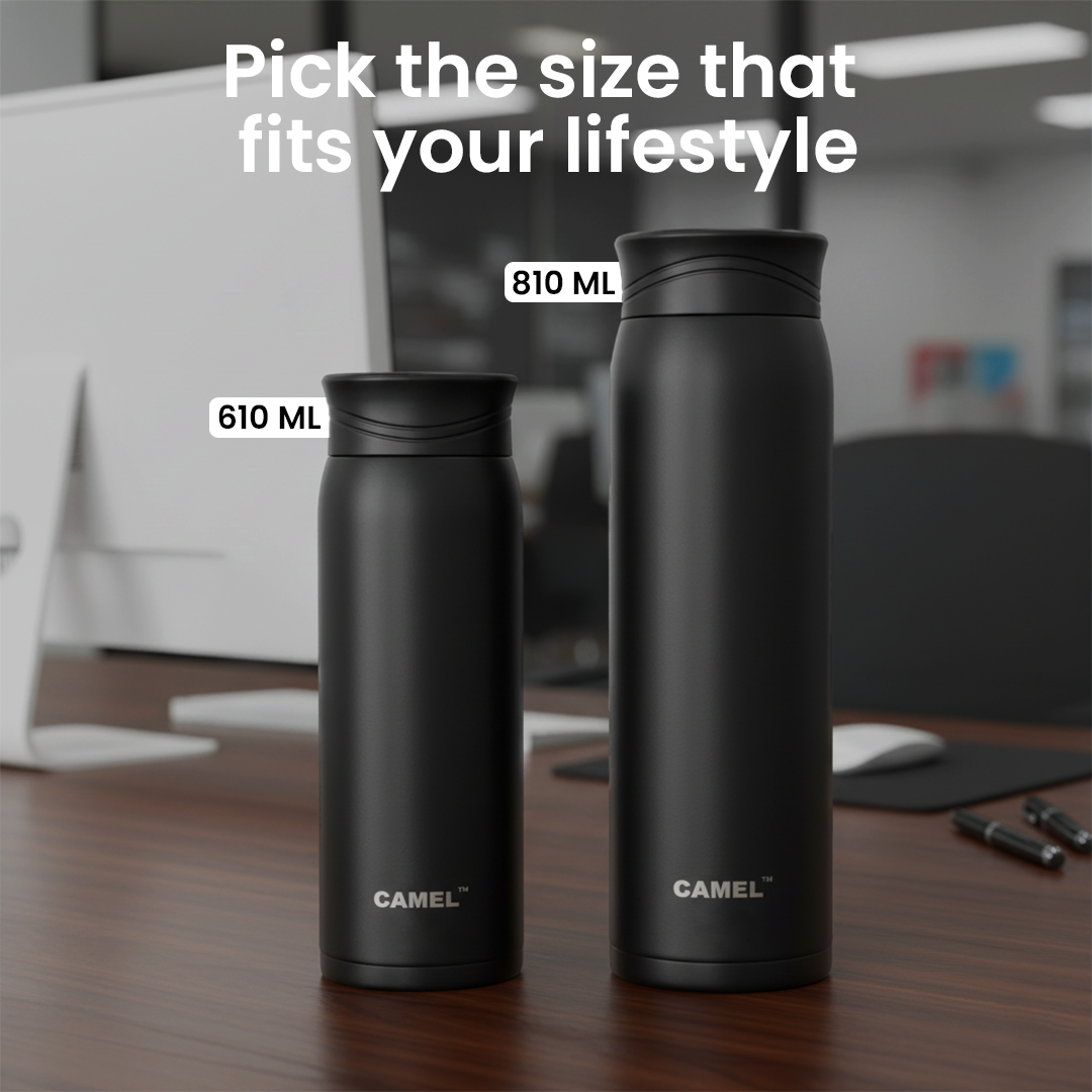 Nova Stainless Steel Double Wall Vacuum Water Bottle - Silver