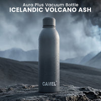 Icelandic Volcano Ash Aura Plus Double Wall Vacuum Bottle - 6 Hours Hot & 12 Hours Cold