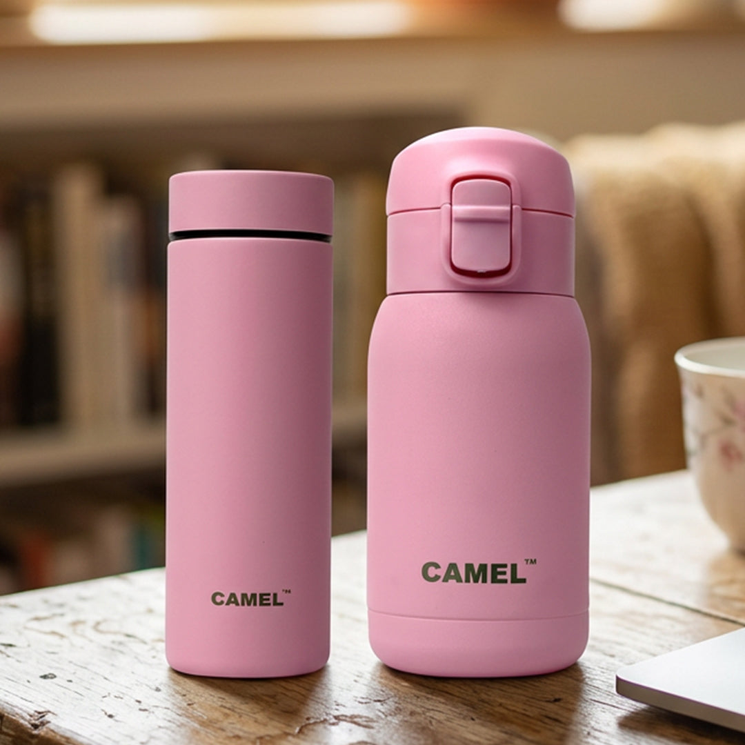 Mojo 260 ML & Mini 130 ML Mini Vacuum Bottle Combo - Pink