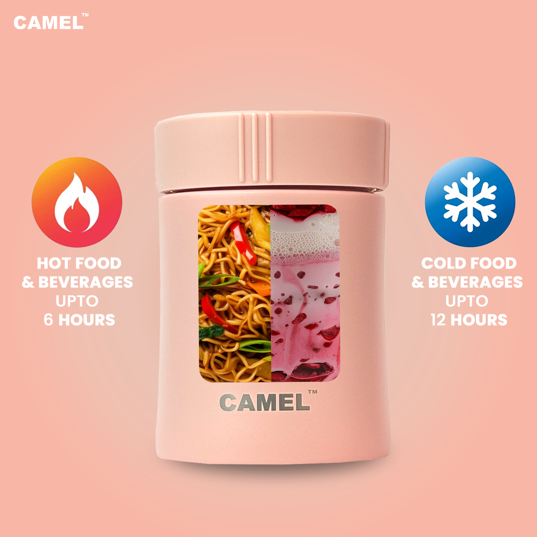 Mealmate Stainless Steel Vacuum Insulated Food Jar - Baby Pink