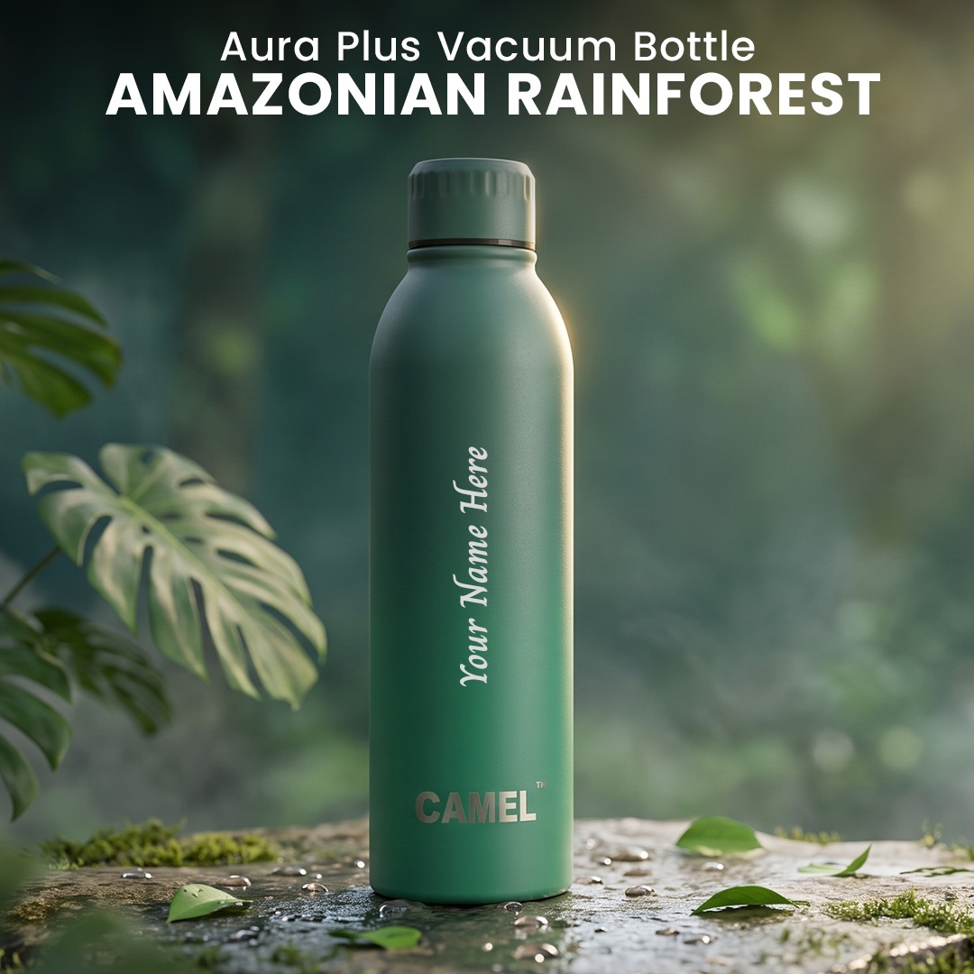 Personalised Amazonian Rainforest Aura Plus Double Wall Vacuum Bottle - 6 Hours Hot & 12 Hours Cold