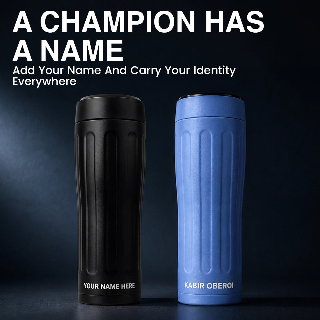 Milo Champions Trophy Vacuum Bottle | Black | 6 Hours Hot & 12 Hours Cold