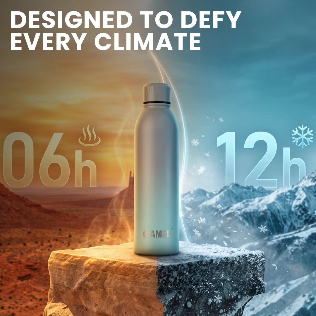 Japan Cherry Blossom Aura Plus Double Wall Vacuum Bottle - 6 Hours Hot & 12 Hours Cold
