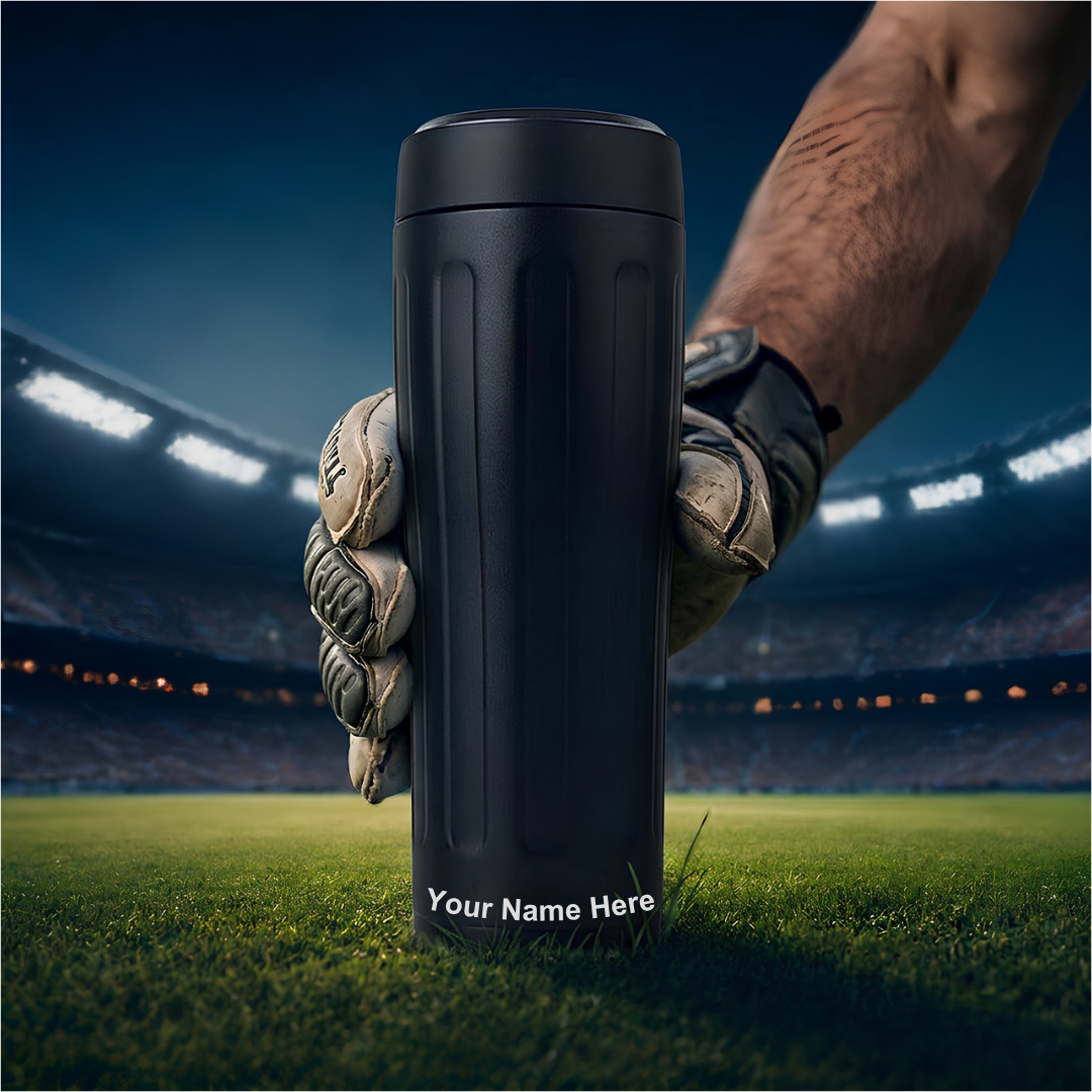 Personalised Milo Champions Trophy Vacuum Bottle | Black | 6 Hours Hot & 12 Hours Cold