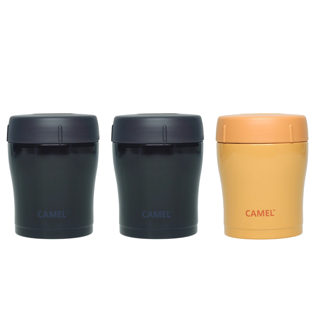 Trendy 300 ML Stainless Steel Vacuum Insulated Food Jar - Set of 3