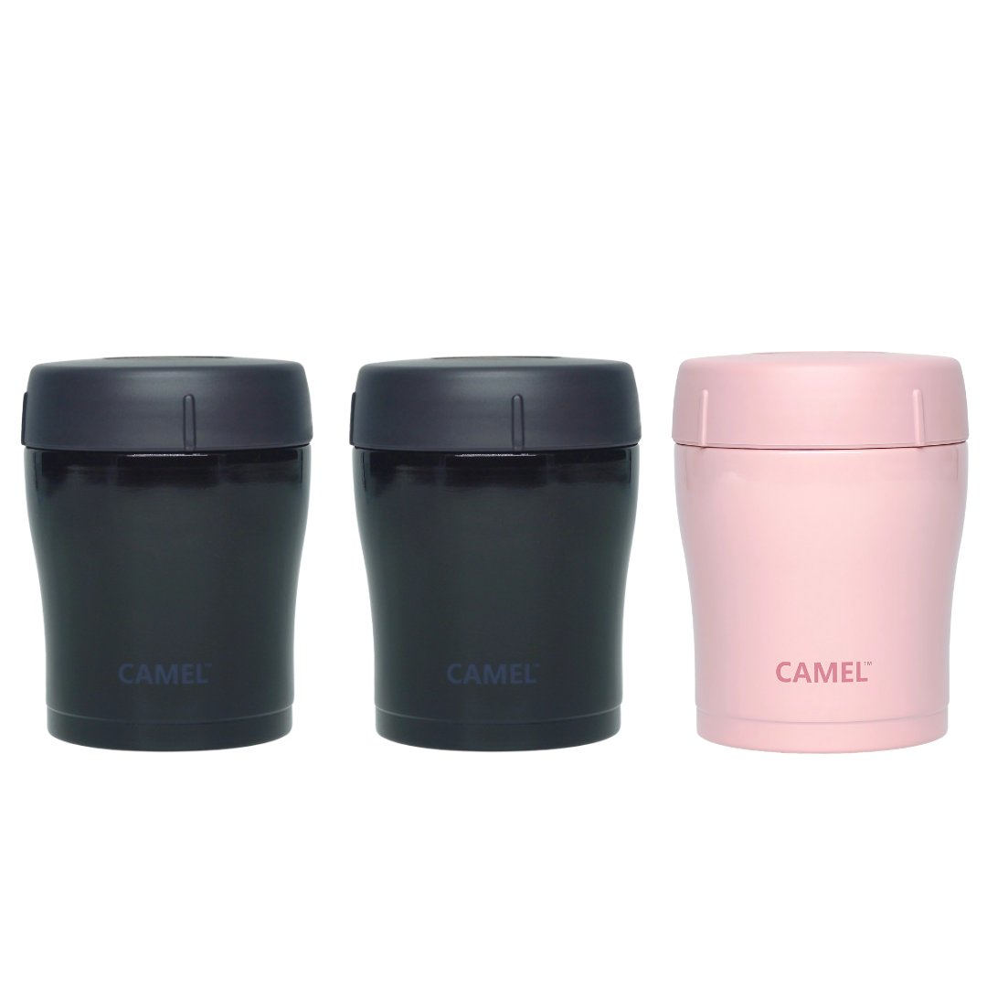 Trendy 300 ML Stainless Steel Vacuum Insulated Food Jar - Set of 3
