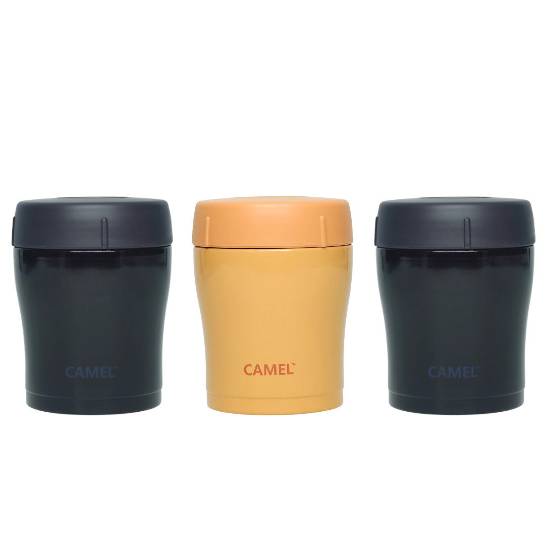 Trendy 300 ML Stainless Steel Vacuum Insulated Food Jar - Set of 3