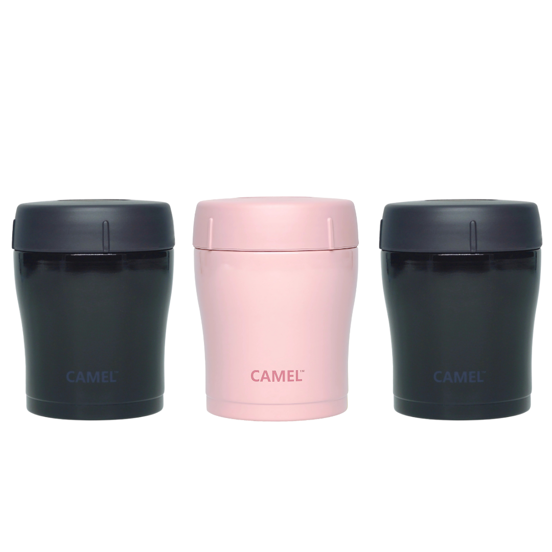 Trendy 300 ML Stainless Steel Vacuum Insulated Food Jar - Set of 3