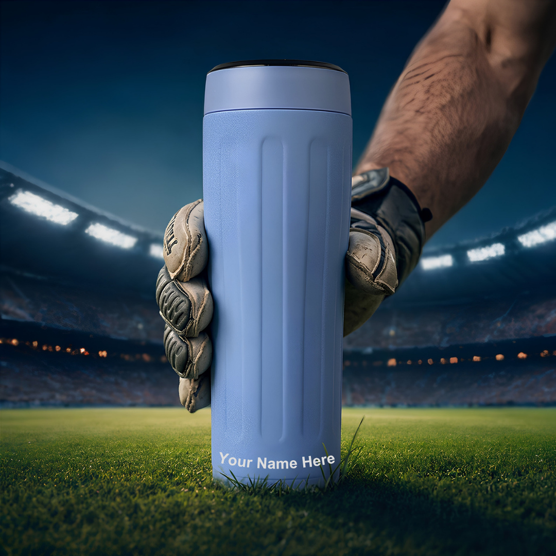 Personalised Milo Champions Trophy Vacuum Bottle | Blue | 6 Hours Hot & 12 Hours Cold