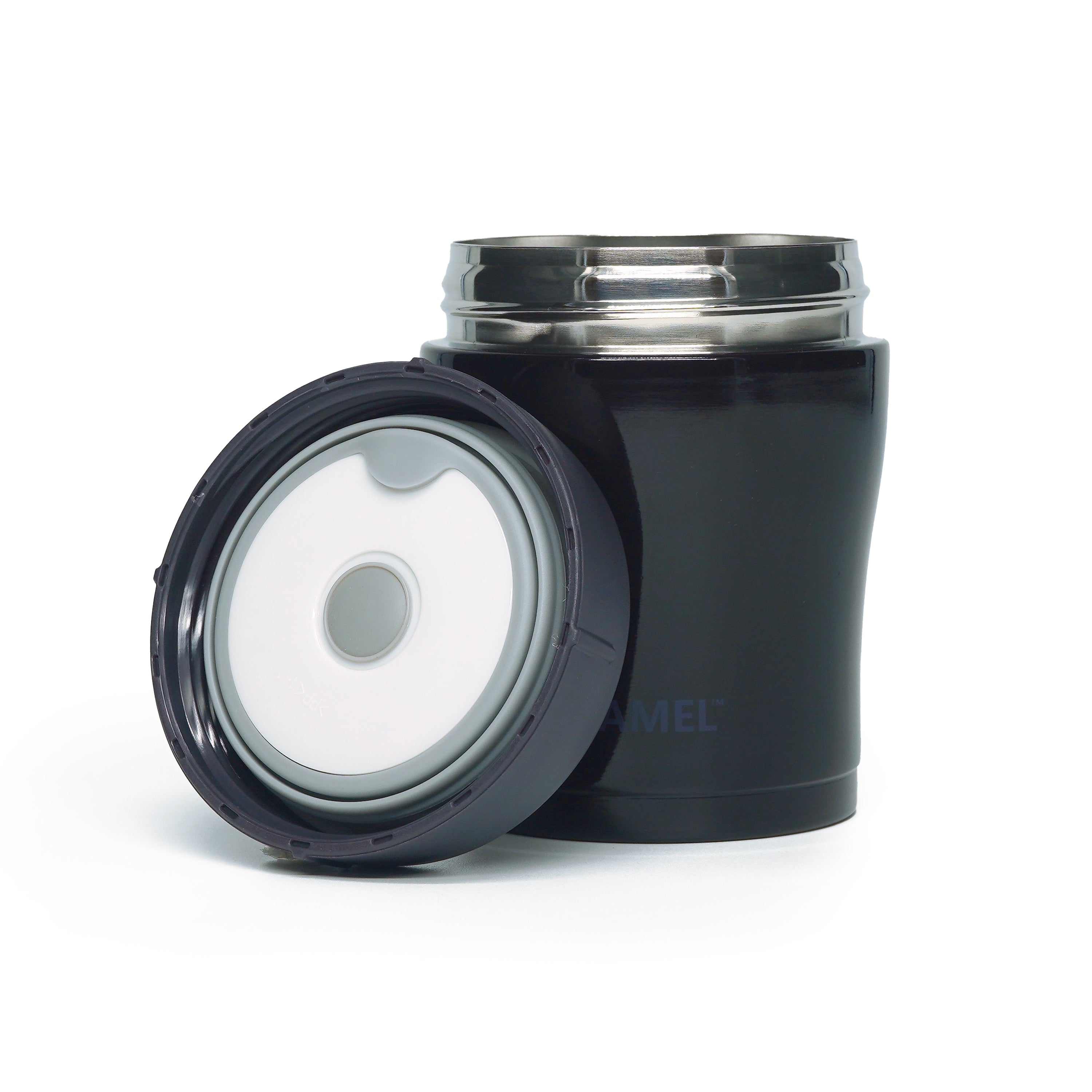Trendy 300 ML Stainless Steel Vacuum Insulated Food Jar - Black