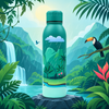 Splash Amazonian Rainforest UV Printed Vacuum Bottle