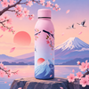 Splash Japan Cherry Blossom UV Printed Vacuum Bottle