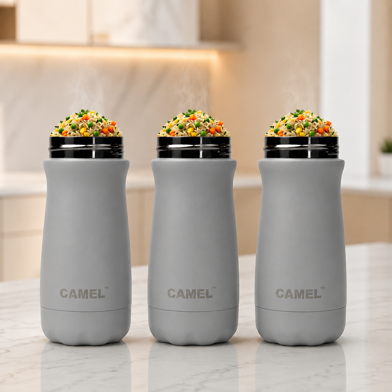 Bliss Double Wall Vacuum Food Jar - India's Bestselling Vacuum Food Jar | Pack of 3