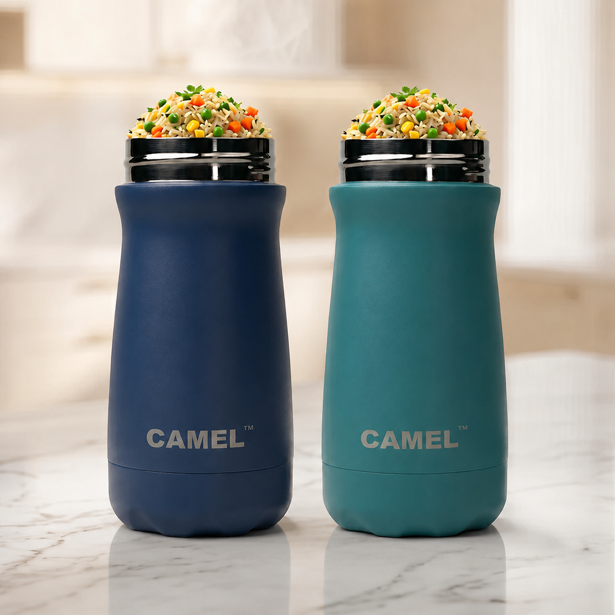 Bliss Double Wall Vacuum Food Jar - India's Bestselling Vacuum Food Jar | Pack of 2