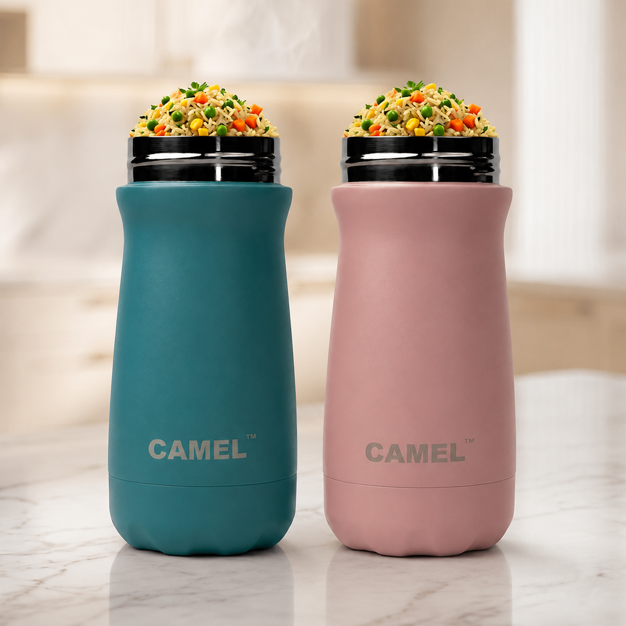 Bliss Double Wall Vacuum Food Jar - India's Bestselling Vacuum Food Jar | Pack of 2