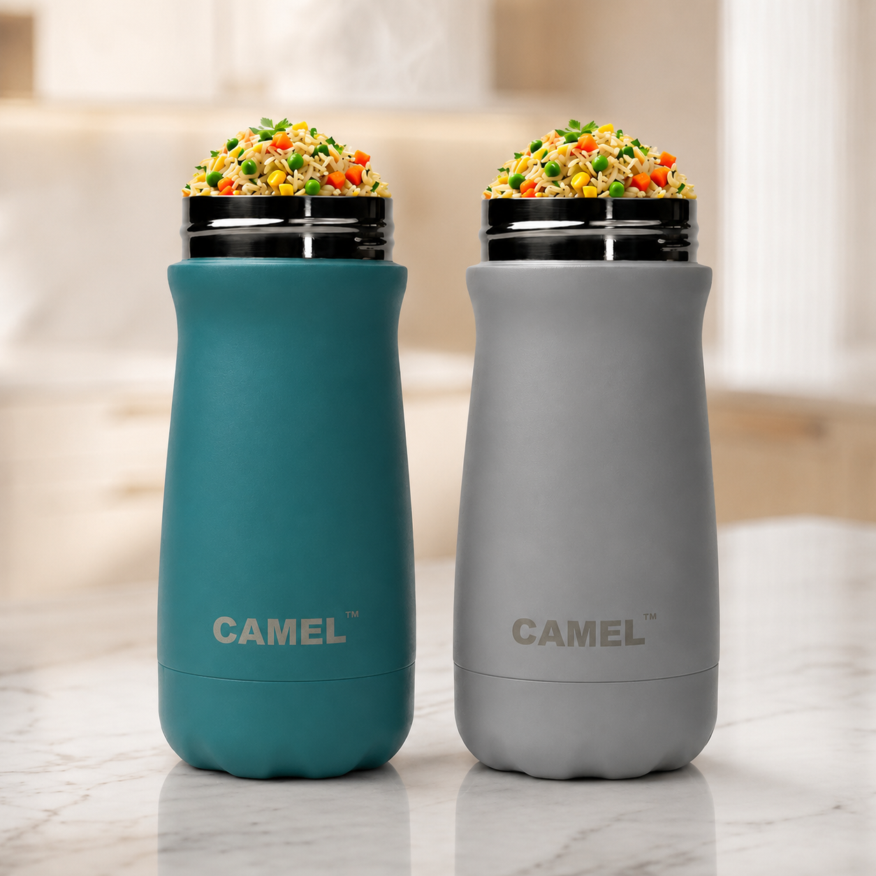 Bliss Double Wall Vacuum Food Jar - India's Bestselling Vacuum Food Jar | Pack of 2