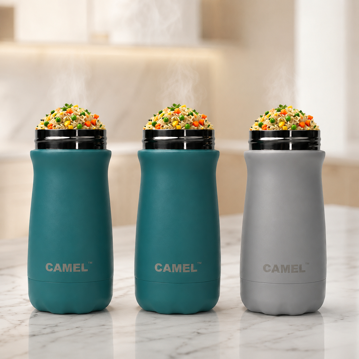 Bliss Double Wall Vacuum Food Jar - India's Bestselling Vacuum Food Jar | Pack of 3
