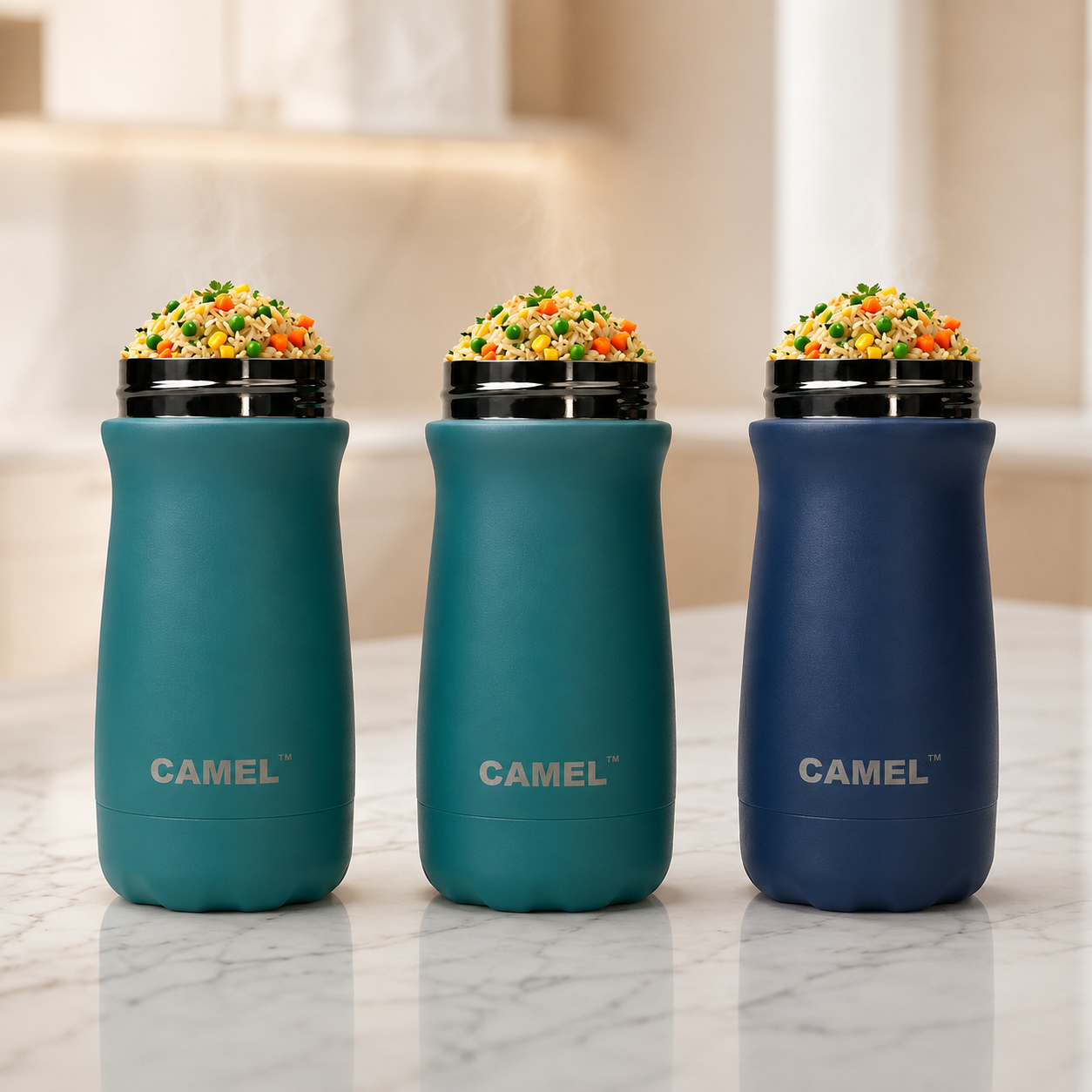 Bliss Double Wall Vacuum Food Jar - India's Bestselling Vacuum Food Jar | Pack of 3