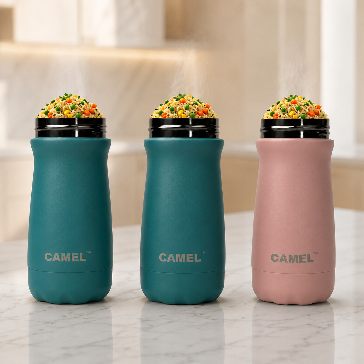 Bliss Double Wall Vacuum Food Jar - India's Bestselling Vacuum Food Jar | Pack of 3