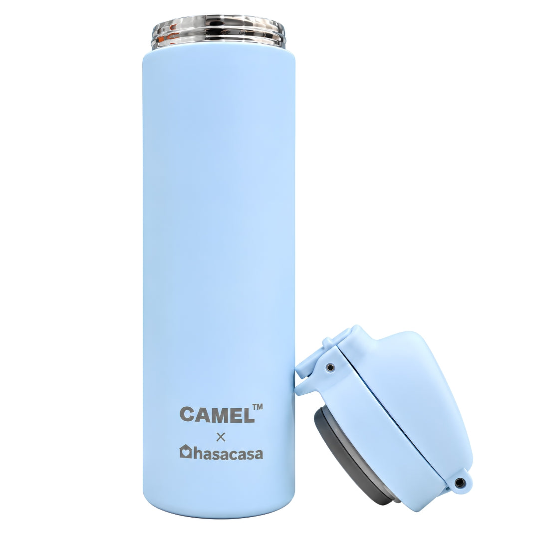 Click Vaccum Flask 300ML - Baby Blue