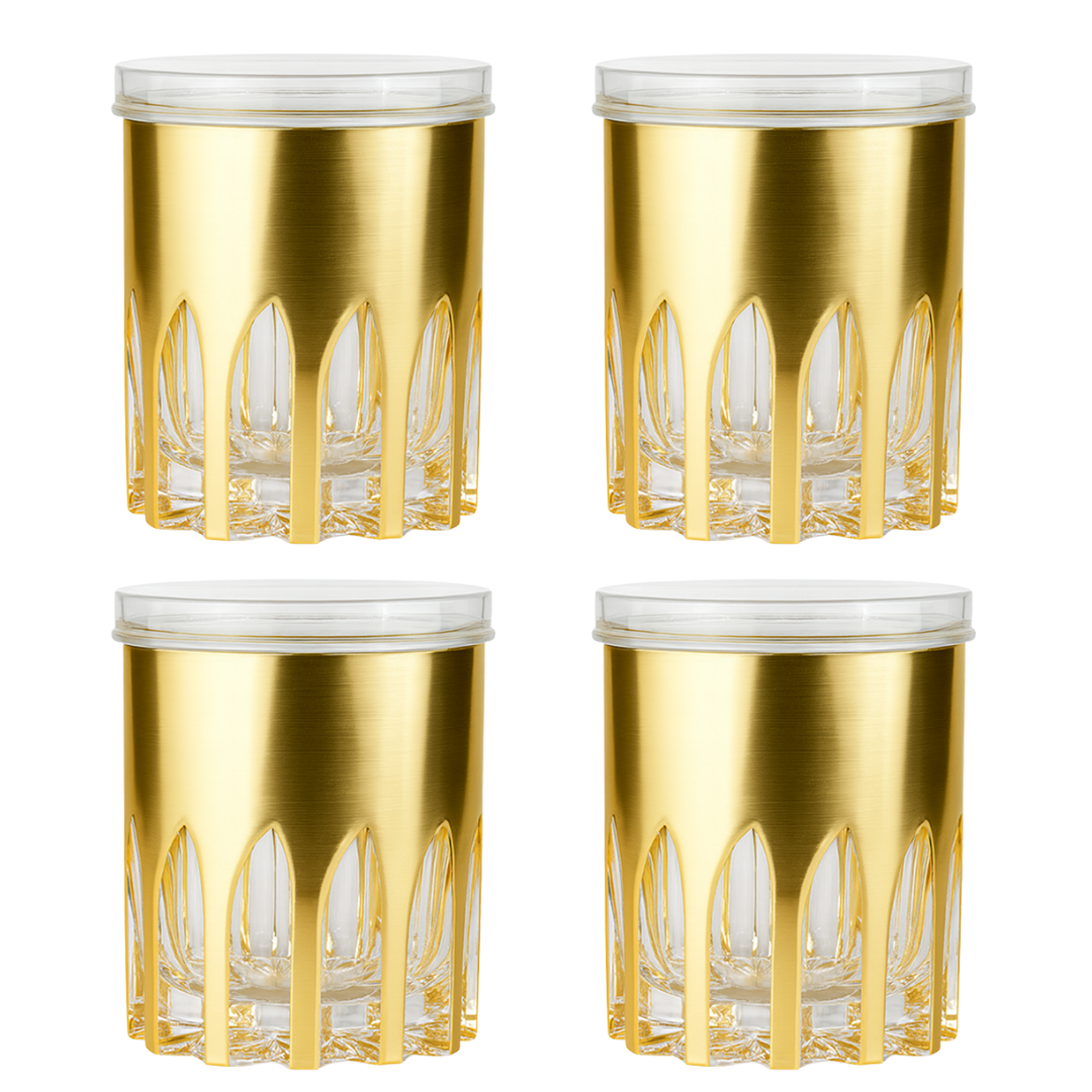 4" Diamond Canister with Airtight Lid x Eva - Set of 2