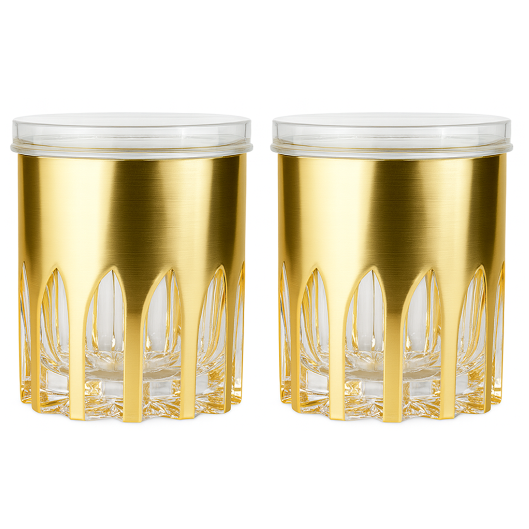 4" Diamond Canister with Airtight Lid x Eva - Set of 2