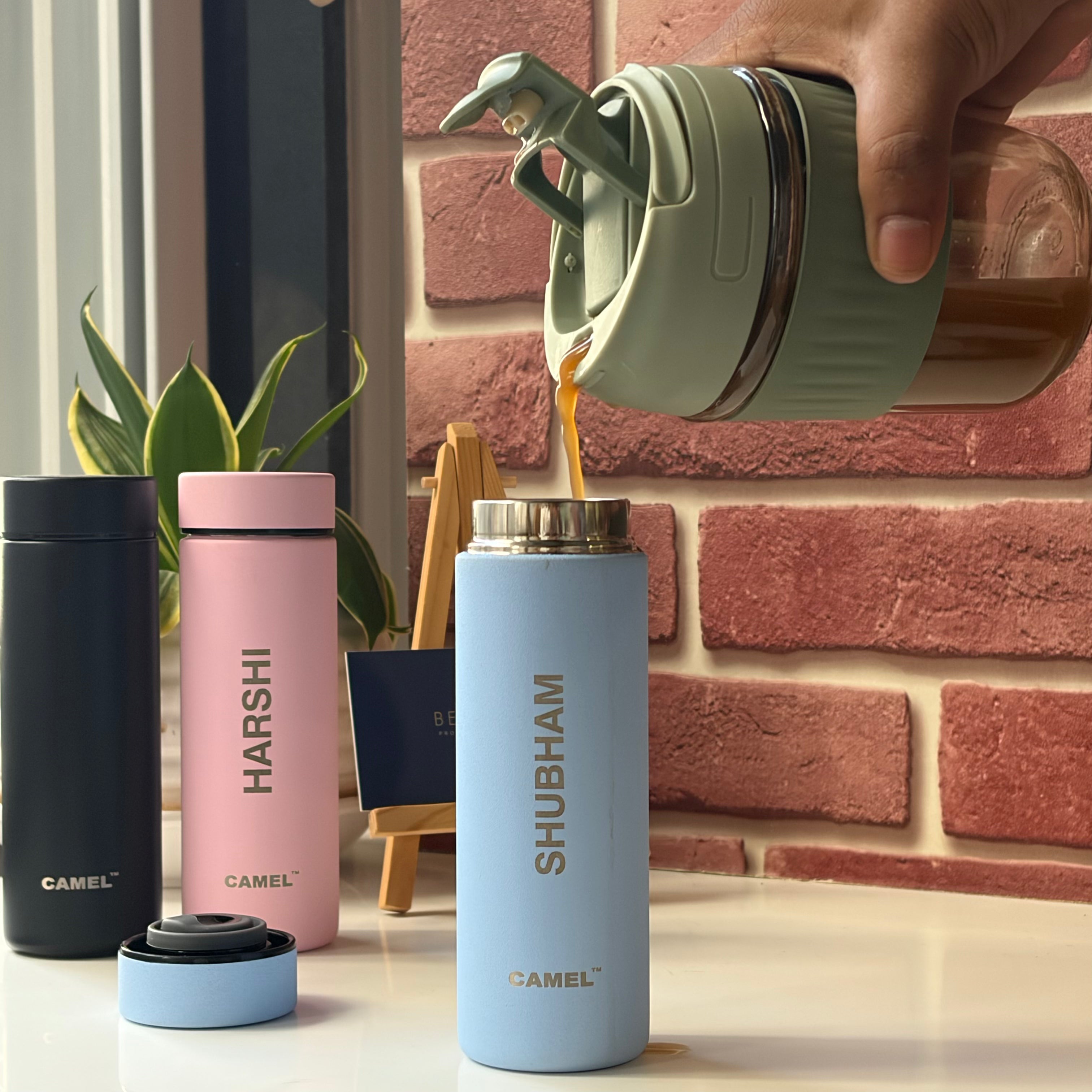 Personalised MINI 130 Vacuum Flask - World's Smallest Vacuum Flask - Midnight Black