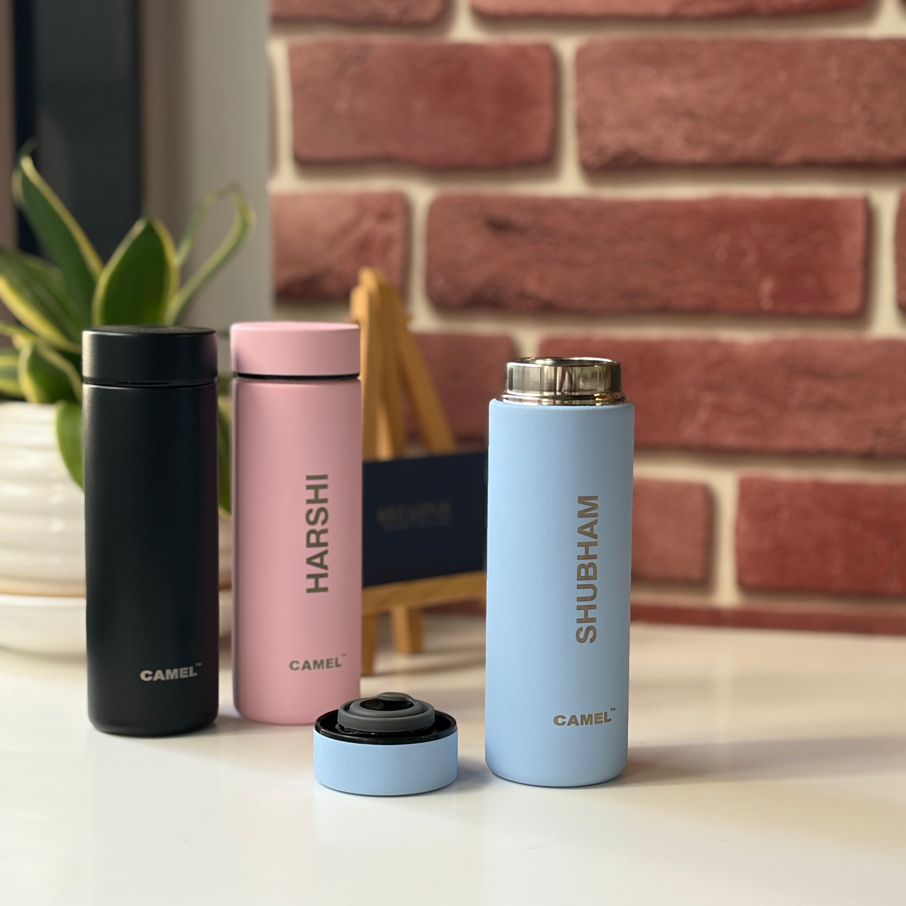 Personalised MINI 130 Vacuum Flask - World's Smallest Vacuum Flask - Midnight Black