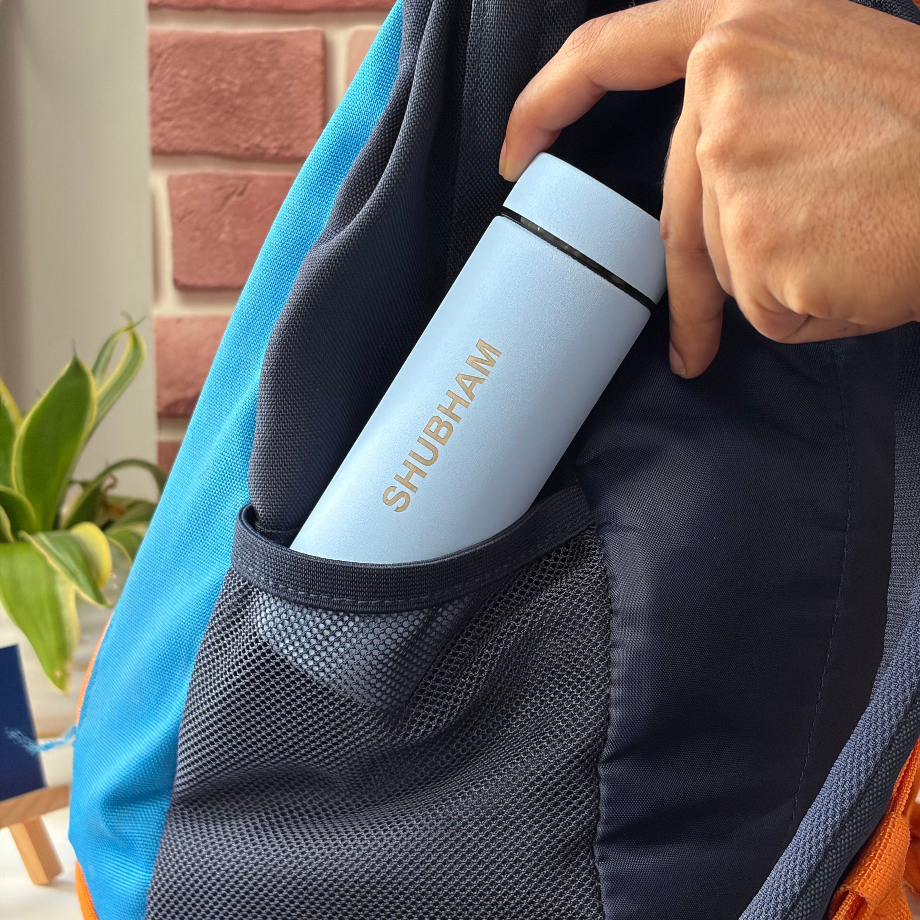 Personalised MINI 130 Vacuum Flask - World's Smallest Vacuum Flask - Midnight Black