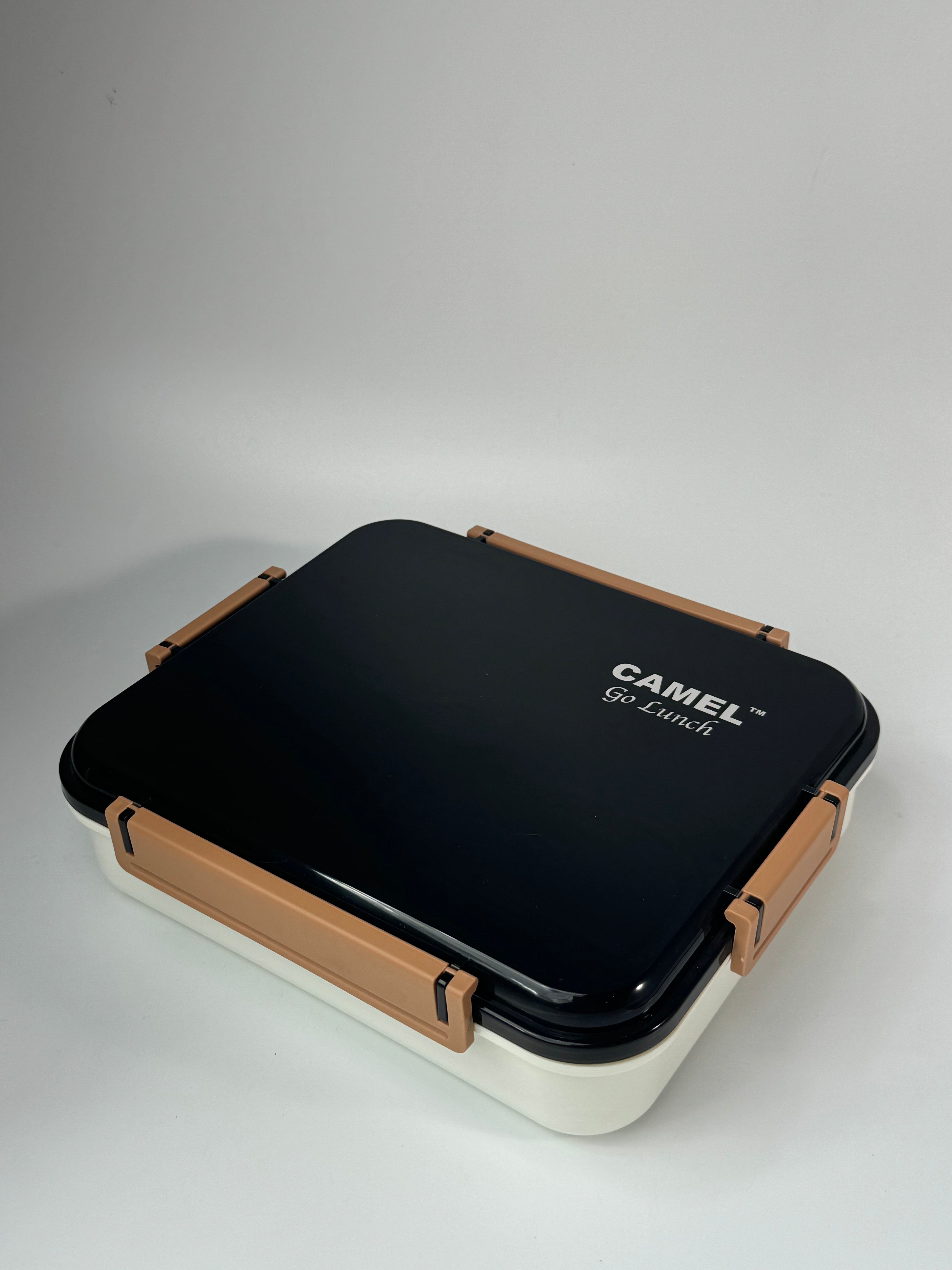 Camel 4 Compartment Bento Stainless Steel Tiffin with Foldable Spoon - 1200 Ml