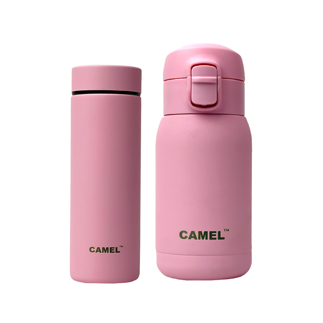 Mojo 260 ML & Mini 130 ML Mini Vacuum Bottle Combo - Pink