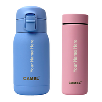 Personalised Mojo 260 ML(Blue) & Mini 130 ML(Pink) Mini Vacuum Bottle Combo - Couple Gift