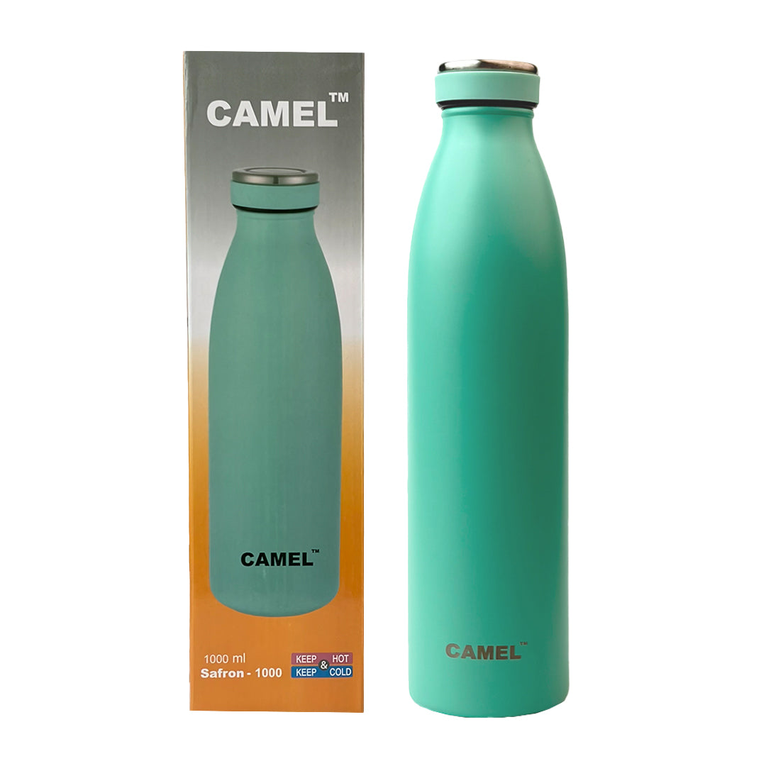 Saffron Double Wall Vacuum 750ML Flask Bottle - Hot Beverages Upto 6+ Hours (Mint)