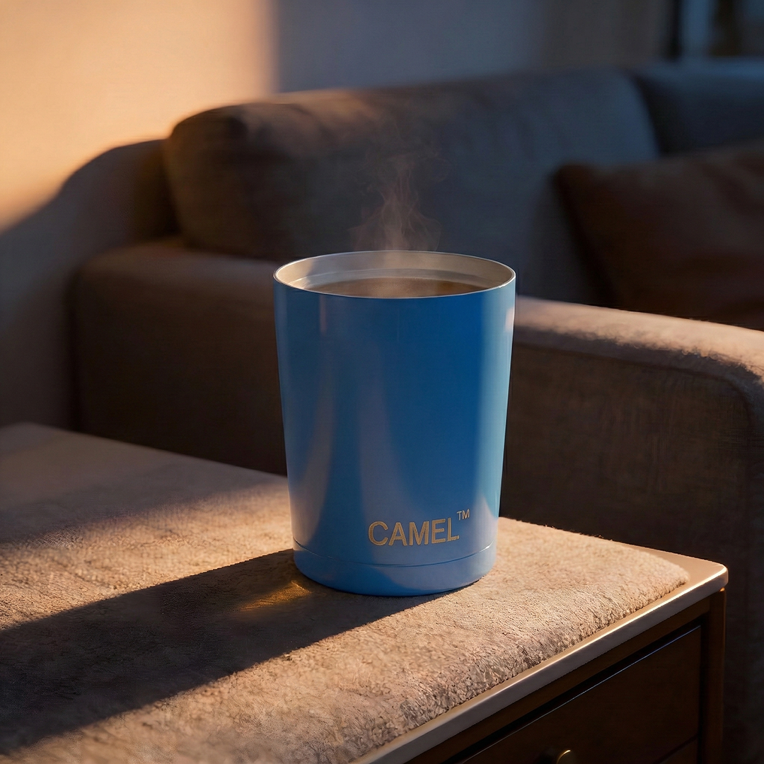 Camel Magic Double Wall Vacuum Glass with Lid - 200 ML (Set of 2)