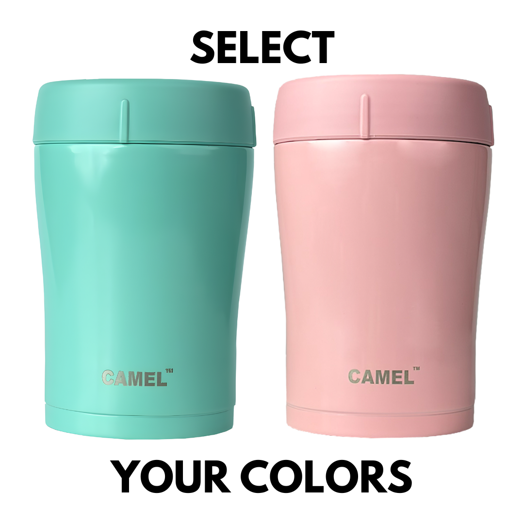 Trendy Stainless Steel Vacuum Insulated Food Jar 400ml - Set of 2