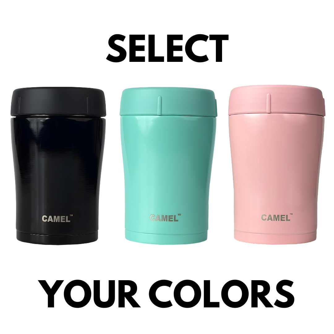 Trendy Stainless Steel Vacuum Insulated Food Jar 400ml - Set of 3