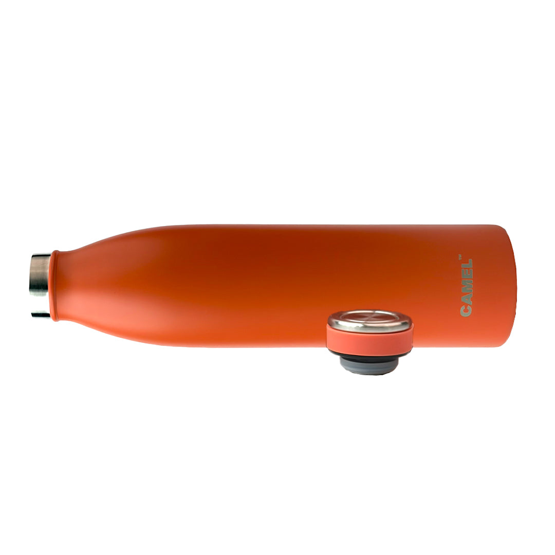 Saffron Double Wall Vacuum 750ML Flask Bottle - Hot Beverages Upto 6+ Hours (Orange)