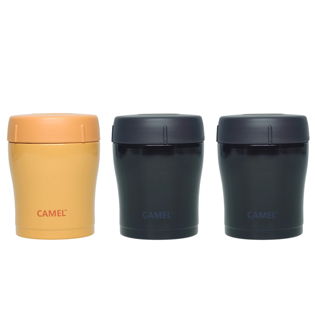 Trendy 300 ML Stainless Steel Vacuum Insulated Food Jar - Set of 3