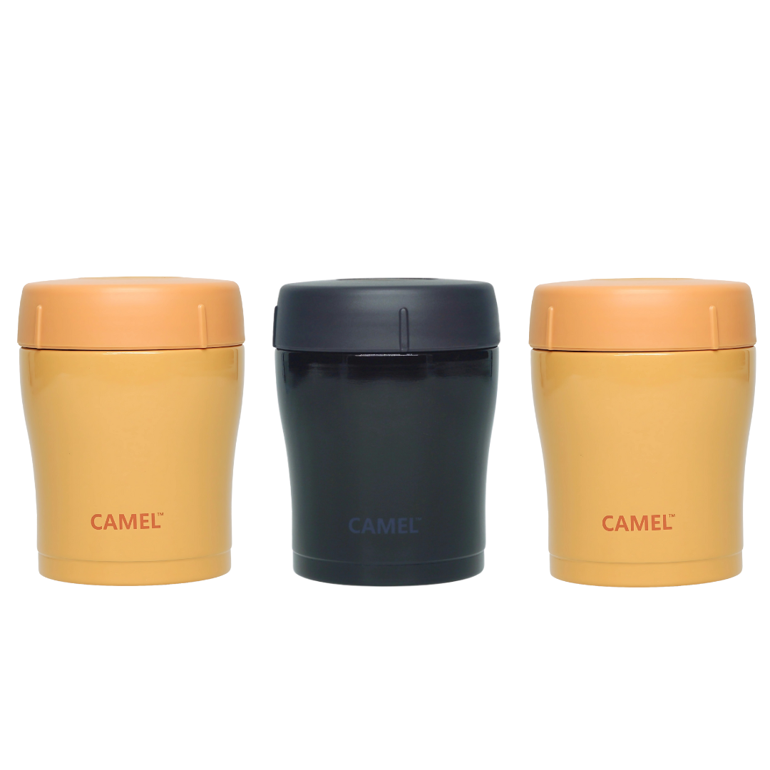 Trendy 300 ML Stainless Steel Vacuum Insulated Food Jar - Set of 3