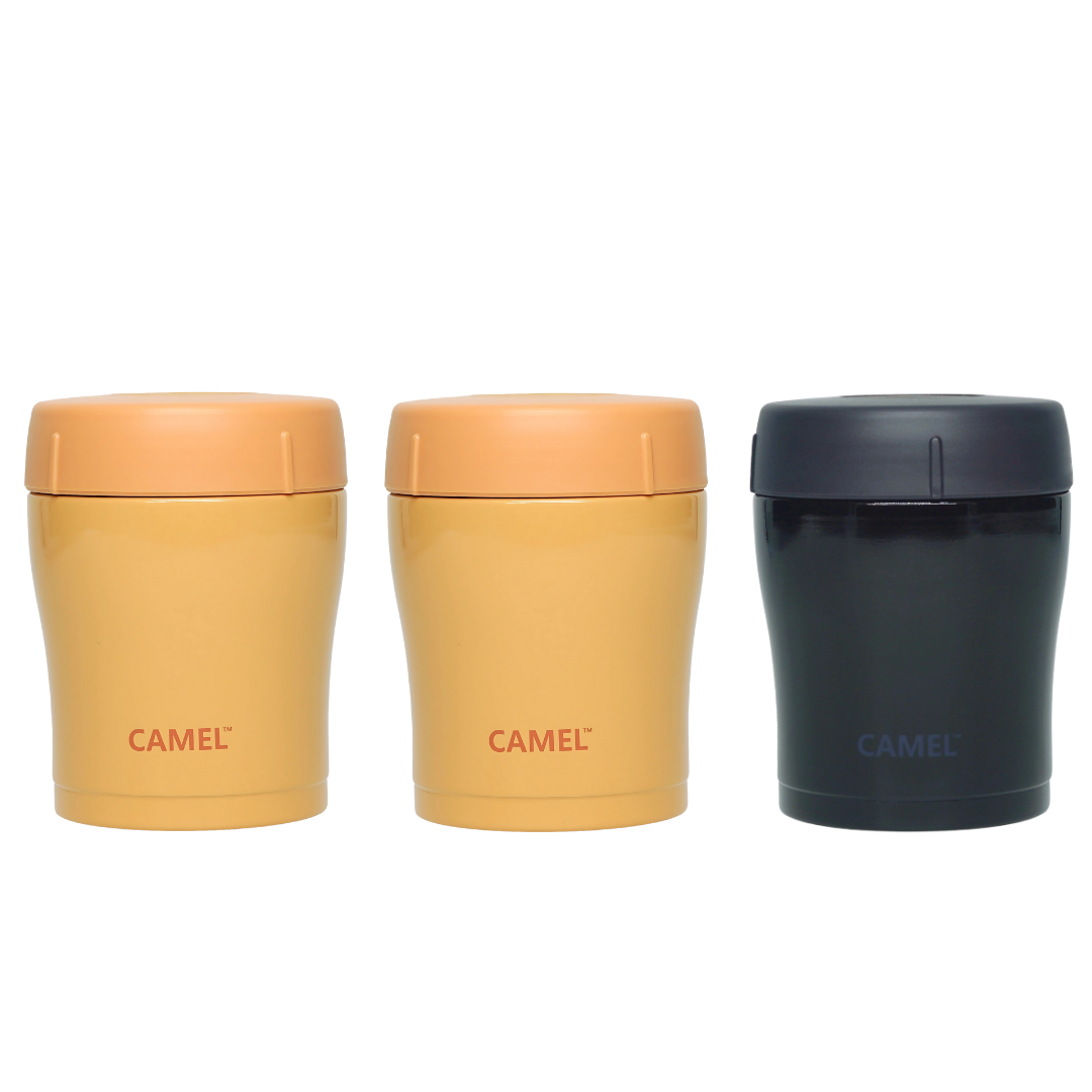 Trendy 300 ML Stainless Steel Vacuum Insulated Food Jar - Set of 3