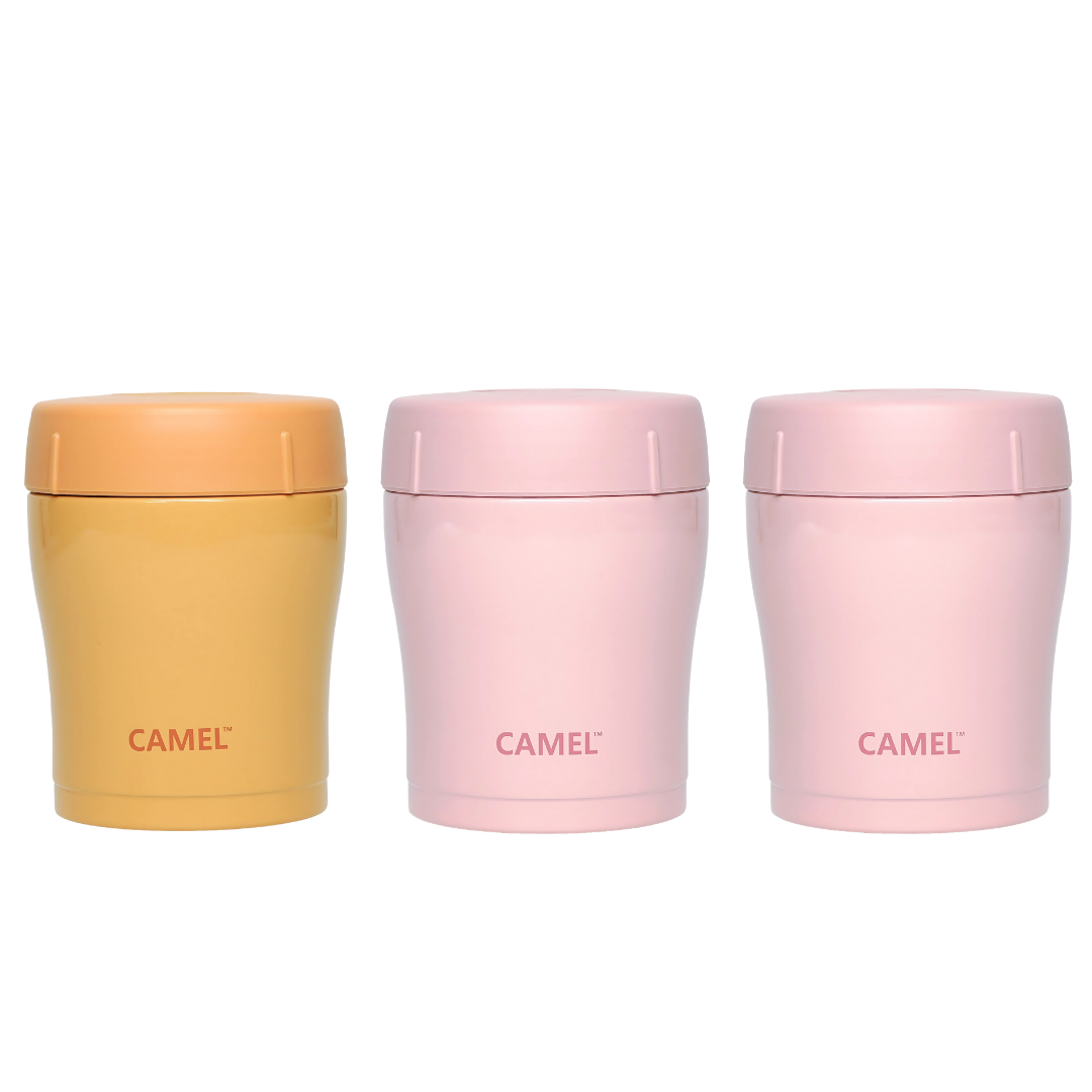 Trendy 300 ML Stainless Steel Vacuum Insulated Food Jar - Set of 3
